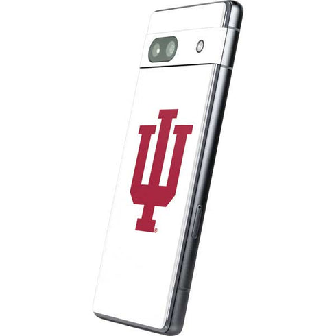 Indiana University IU Logo White Google Pixel 7a Skin